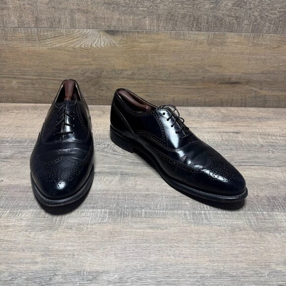 Bostonian Classics Black Leather Wingtip Oxfords Men's Size 11 - Picture 7 of 8